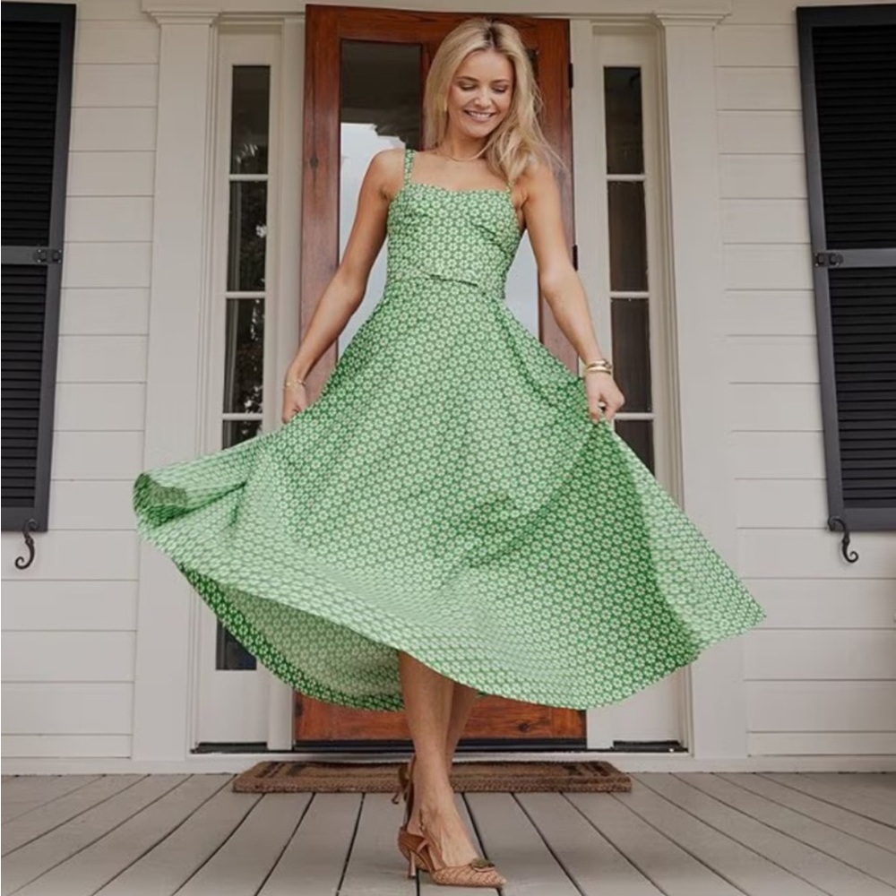 Antonio Melani Style by Simkins Margo Sweetheart Sleeveless Maxi Dress Green NWT - Picture 2 of 16